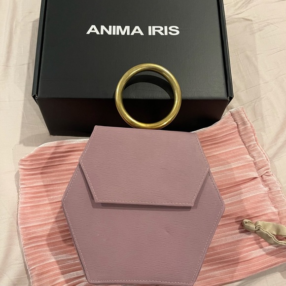 anima iris Handbags - Anima Iris Lavender ZURI Gold